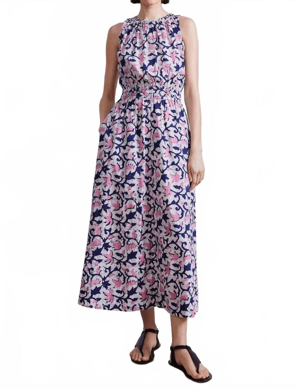 NEW APIECE APART bali tank dress in la vid batik rosa
